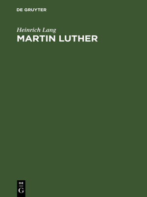 cover image of Martin Luther